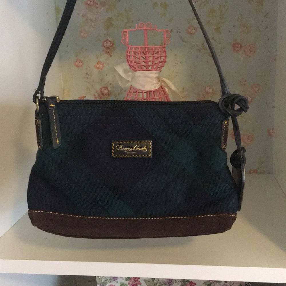 Dooney and Bourke pouchette in blackwatch plaid